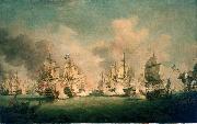 Richard Paton The Battle of Barfleur, 19 May 1692 oil painting reproduction